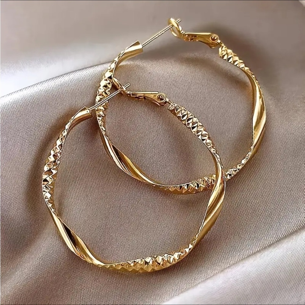 NEW- Twisted Hoop Earrings